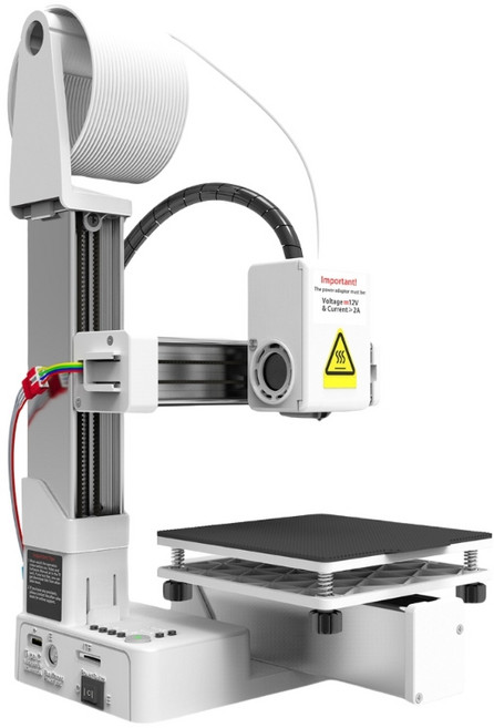 교육 및 창의적 사용 입문 단계와 호환되는 K10 프린터 소형 조용한 3D 프린터, 02 White