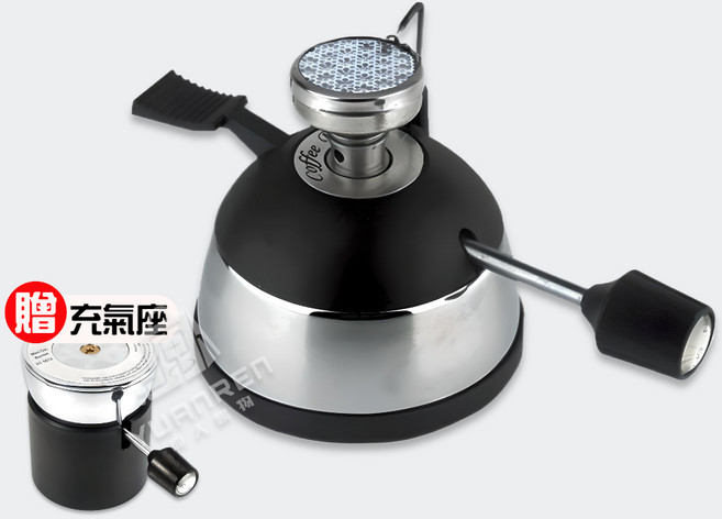 正晃行 R-1 迷你瓦斯爐，附贈瓦斯充氣座，可調整火焰，免插電，陶瓷頭, 1組, 正晃行【迷你瓦斯爐】1組