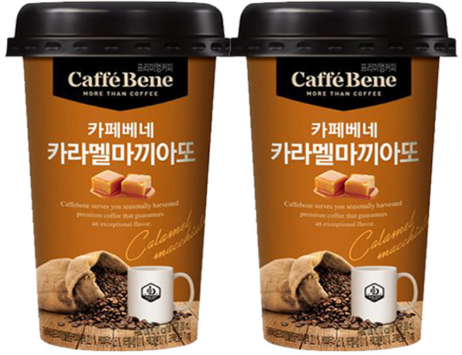카페베네 카라멜마끼아또, 200ml, 20개