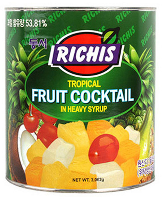 후르츠칵테일(리치스 동서 3K)X6, 3kg, 1개