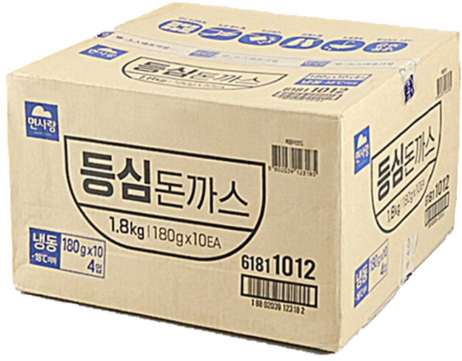 면사랑 등심돈까스 다양한 전문점에서 사용하는 바삭한 튀김옷, 4개, 1.8kg