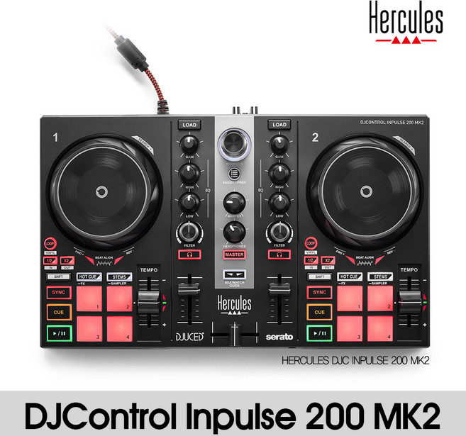 HERCULES DJC INPULSE 200 MK2 DJ 컨트롤러 SERATO 지원, Inpuls 200 MK2