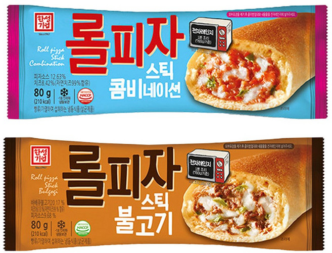 한성기업 롤피자 롤피자스틱 10봉 콤비5개+불고기5개, 7세트, 80g