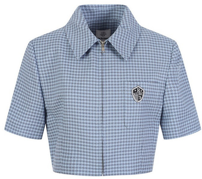 에꼴드파리 에꼴드파리/드라로얄 카라 크롭체크자켓_RB37WJCM37Z