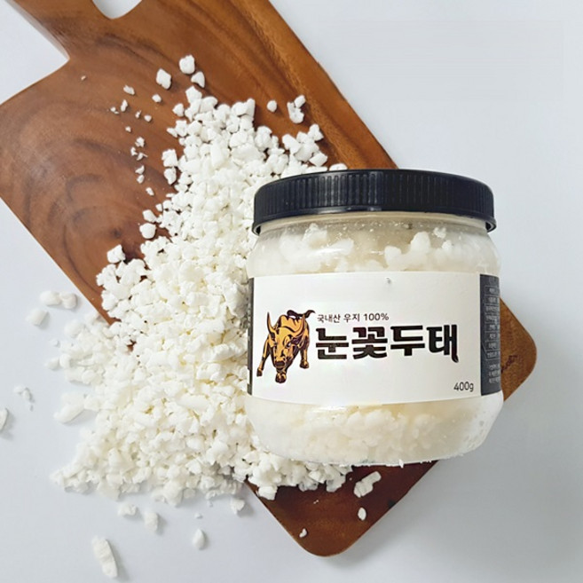 눈꽃두태 해썹(HACCP)인증 자연정제 국산 우지100% 두태기름, 1개, 400g