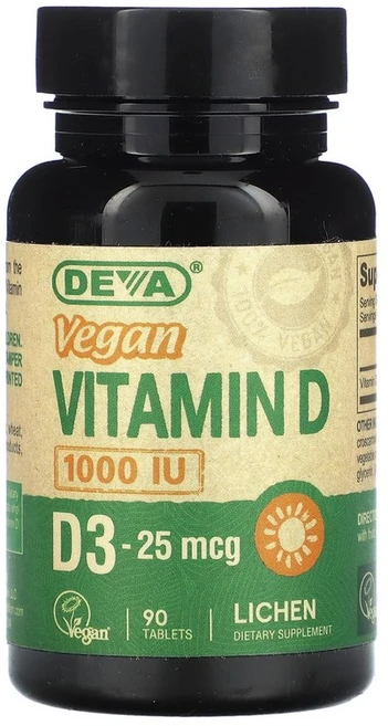 Deva 비건 비타민 D 1000 IU 90 정, 1개, 90정 - 쿠팡