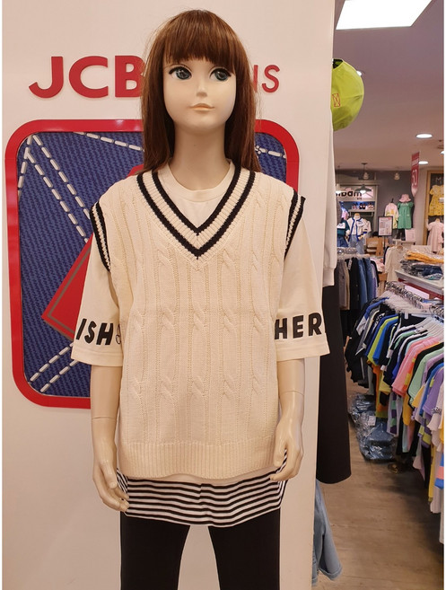 제이씨비(JCB) #니트베스트조끼 #신상 할인#JBK7Q542GSI