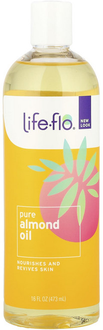 Life-flo 퓨어 아몬드 오일 473ml(16fl oz), Lifeflo퓨어아몬드오일473ml16floz, 1개, 473ml