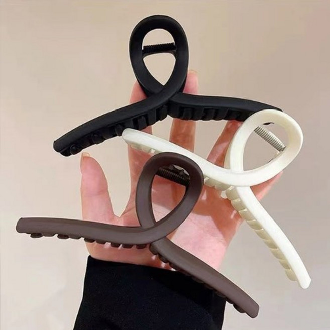 꼬임집게핀 무광 헤어 집게핀