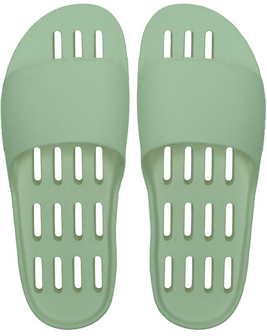 페이퍼플레인 논슬립 경량 발등낮은 실내화 베란다슬리퍼 빅사이즈 욕실화 PP1570-1, 1세트, 파스텔그린