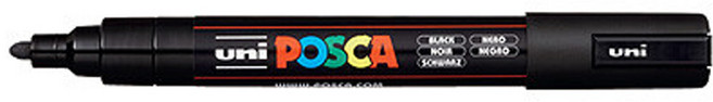 유니 포스카 마카 1M 낱색 블랙