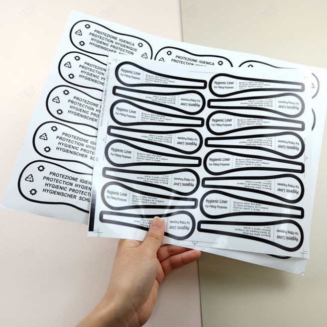 속옷 수영복 위생 스티커 팬티 비키니 끈 피팅 가드 란제리 라벨 투명 접착 브라 스트립 라이너 여성