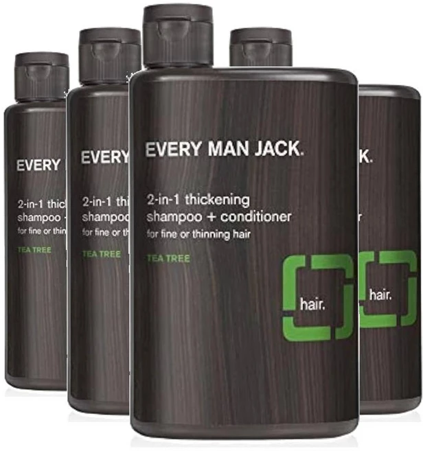 에브리맨잭 투인원 샴푸 컨디셔너 티트, 4개, 400ml - 쿠팡