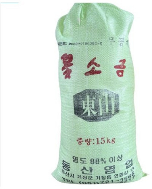 동산 꽃소금 15kg 대용량 업소용 식당용 재제소금 재제염 깨끗한소금, 1개