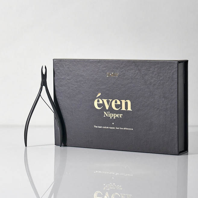 샤이니 이븐니퍼 전문가용 큐티클제거 4mm 고양이니퍼캡 포함, 1개