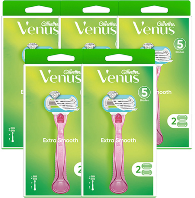 질레트 비너스 엑스트라 스무스 면도기, 5개