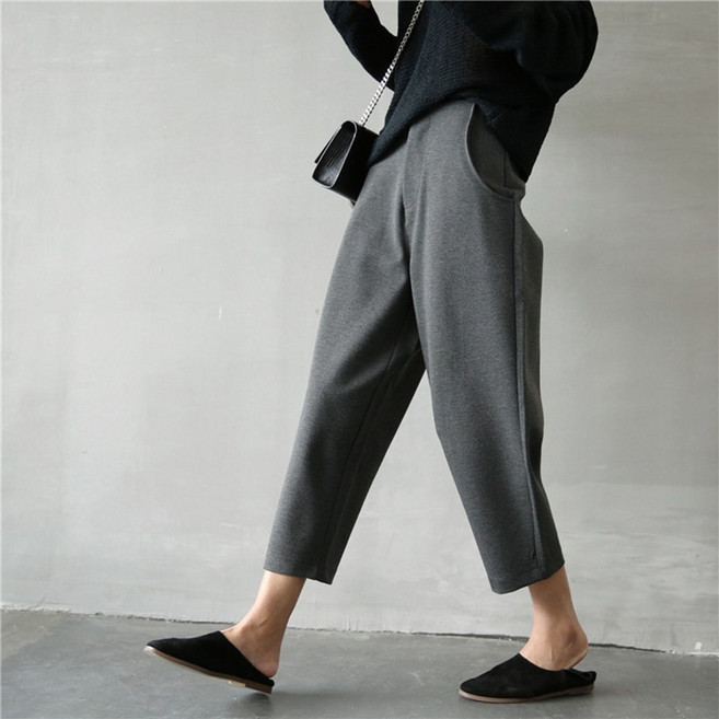 퀸앤조이 구미호 핏감 예술 배기바지