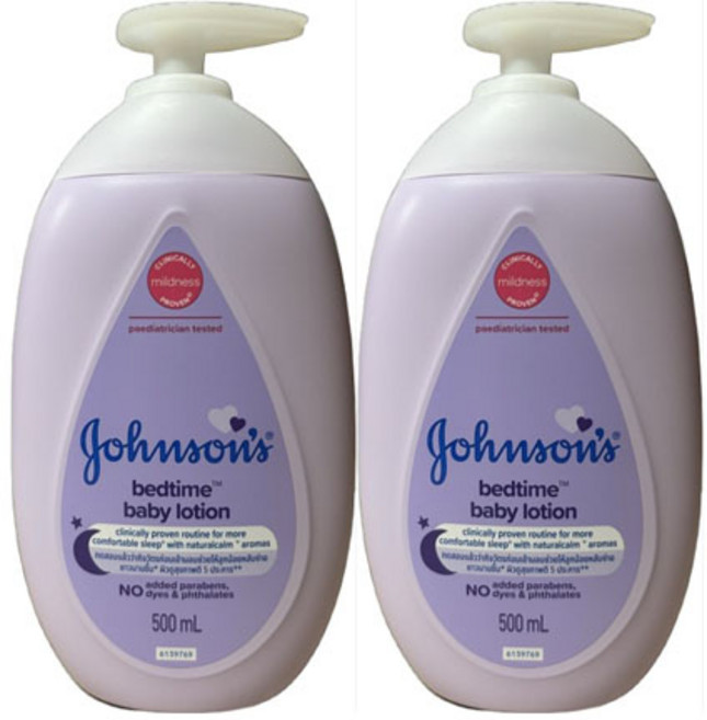 존슨즈베이비 베드타임 베이비 로션, 500ml, 2개