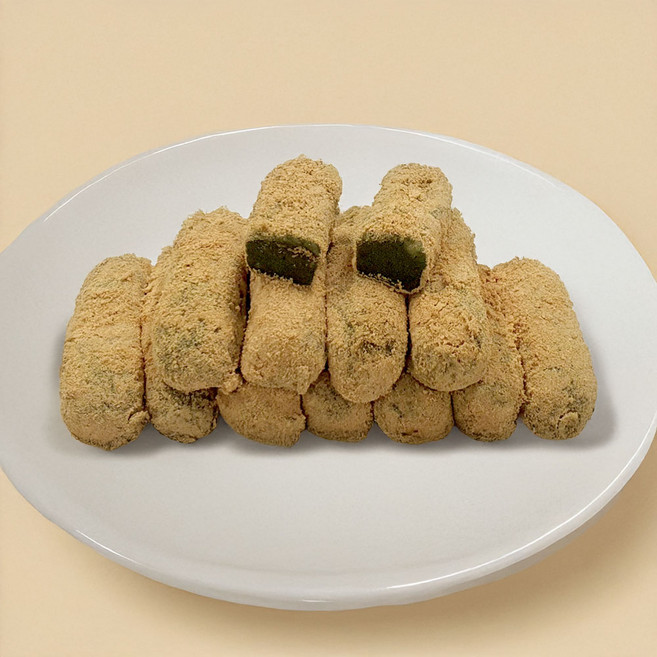 [찰진한상자] 쑥못난이떡 쑥굴레 찹쌀떡 쑥떡 (30g 120알3.6kg) 식사대용떡 간식떡 답례떡 행사떡, 1박스, 3.6kg