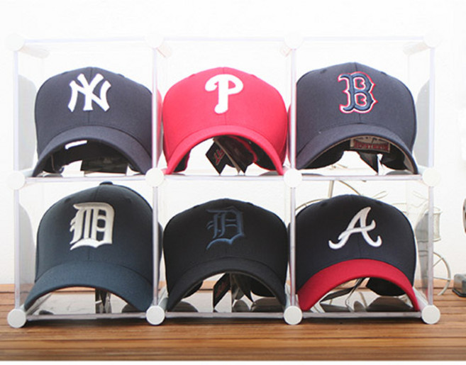 엠블럭 모자정리함 모자정리대 야구모자 골프모자 뉴에라 스냅백 캡모자 보관함 정리함 수납장 진열대, 1개