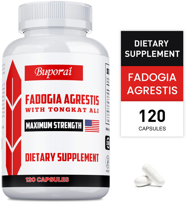 파도기아 아그레스티스 1500mg [최고 순도] + 통캇 알리 함유 고흡수 보충제 BioPerine® - 지구력 증가 순수 근육 성장 및 회복 추진력 향상 3자 테스트 완료, 2개, 60정