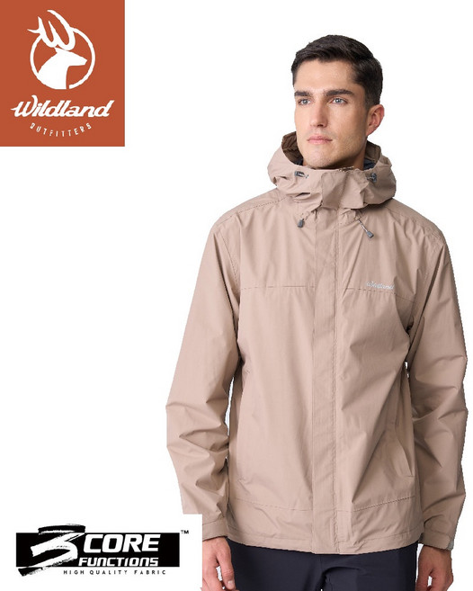 Wildland 荒野 男款 輕薄防水高透濕機能外套