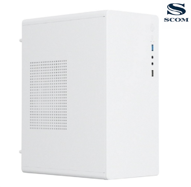 에스 컴퓨터 게이밍 윈도우11 미니타워 사무용 게임용 조립PC본체, 화이트, 1, 128GB, 8GB, WIN11 Pro