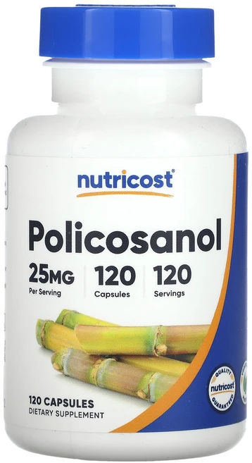 Nutricost 폴리코사놀 25mg 캡슐 120정, 1개 - 쿠팡