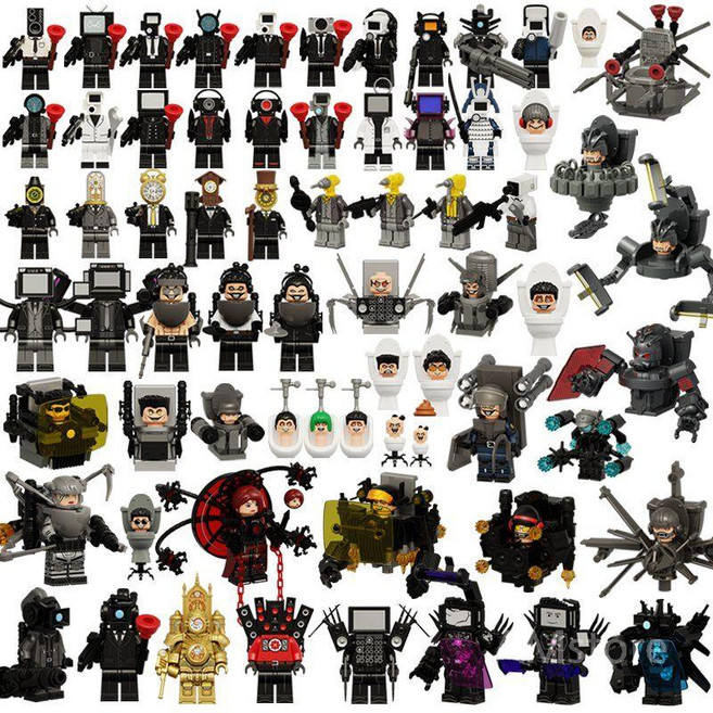 스키비디토일렛 블록 TV맨 카메라맨 G맨 아스트로 토일렛, 1개