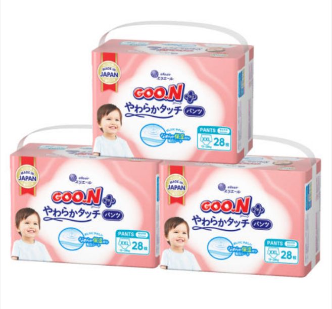 군 플러스 일회용 기저귀 팬티형 남여공용, 점보형(2XL), 336매