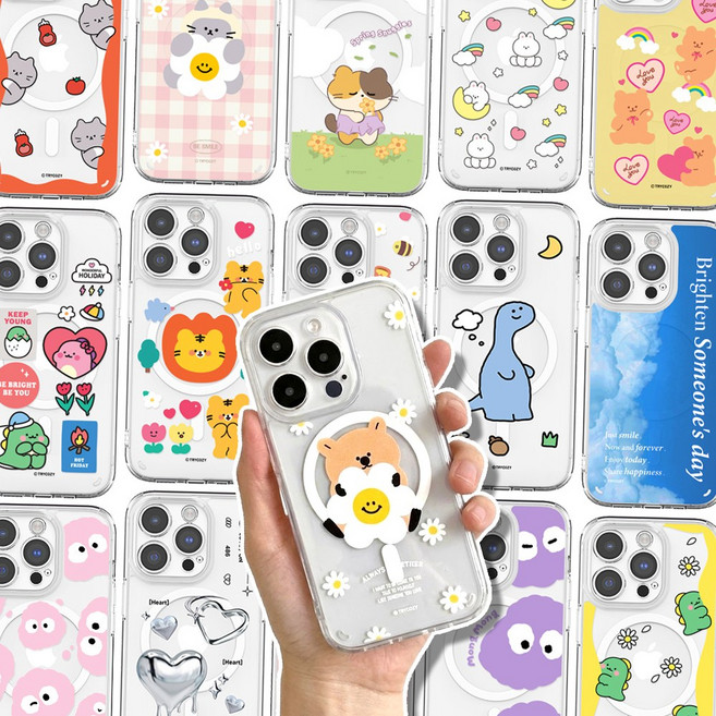 벨라 맥세이프 카메라 렌즈 보호 투명 젤하드 케이스