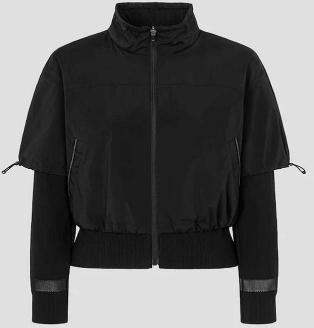 [국내백화점] 빈폴골프 SS26 Bunder 여성 니트 레이어링 스윙 점퍼 블랙 정품