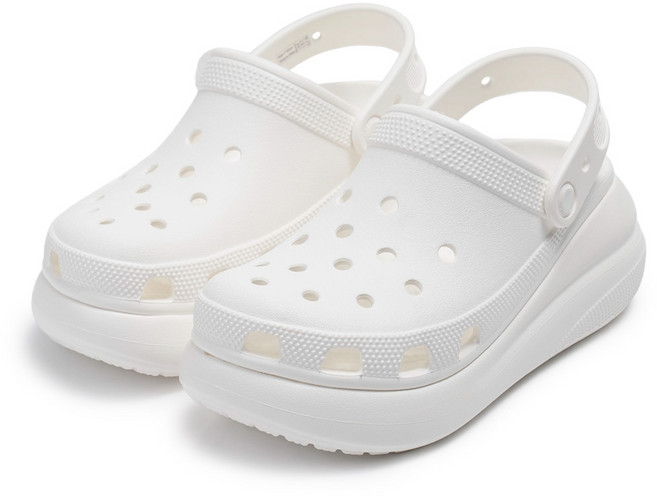 크록스 여성 클래식 크러쉬 클로그 화이트 (207521_100)