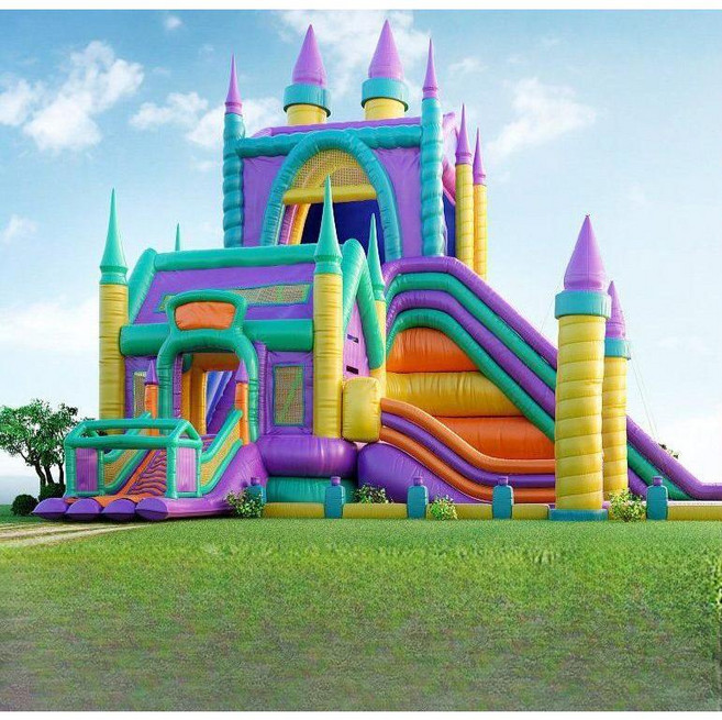 초대형 에어바운스 테두리 안전장치 수영장 펜션 주문제작 에어바운스놀이 공원 야외 행사 대형, 풍선 성 맞춤화, 1개