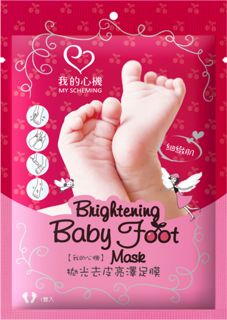 我的心機 拋光去皮亮澤足膜, 30ml, 1入, 1包