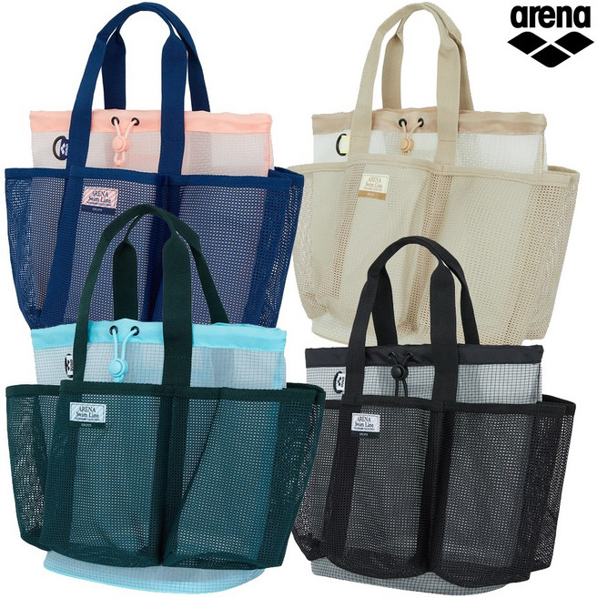 아레나 수영 포켓 메쉬 가방 A5AC1AB19, BLK