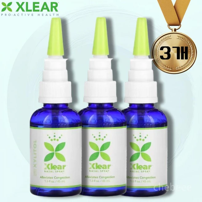 자일러 나잘 스프레이 45ml 3개 코 세척 식염수 자일리톨 데일리 릴리프 - 쿠팡