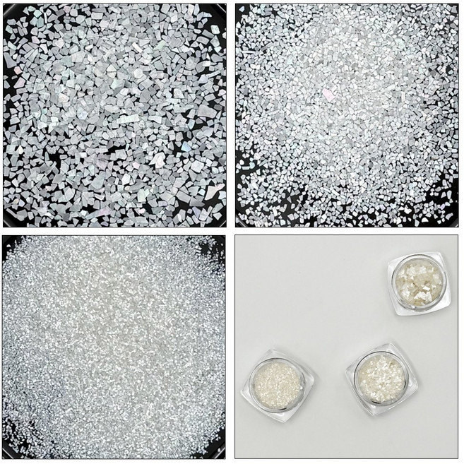 진주 백패 자개가루 조각 네일 글리터, 1개, 03. 고운 자개가루 (10g)