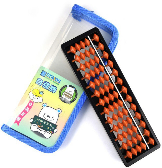 自強 4130 (4x13檔 茶玉) - 兒童入門算盤 珠算學習好幫手