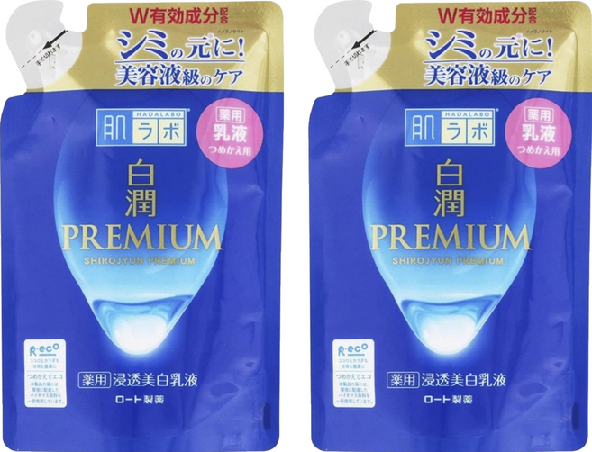 하다라보 시로준 프리미엄 로션 리필용, 2개, 140ml