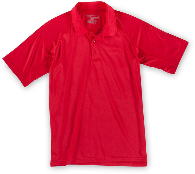 5.11 택티컬 퍼포먼스 폴로 반팔 셔츠 (레인지레드) - Performance Polo Short Shirt (Range Red)