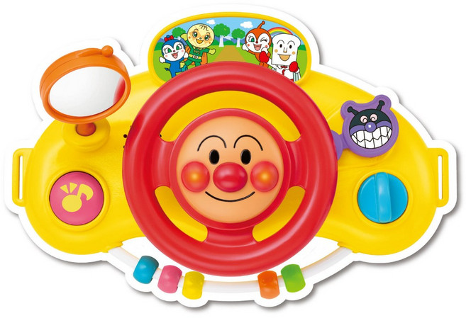 Anpanman 麵包超人 多功能 3way 方向盤玩具 附聲光效果, 1個