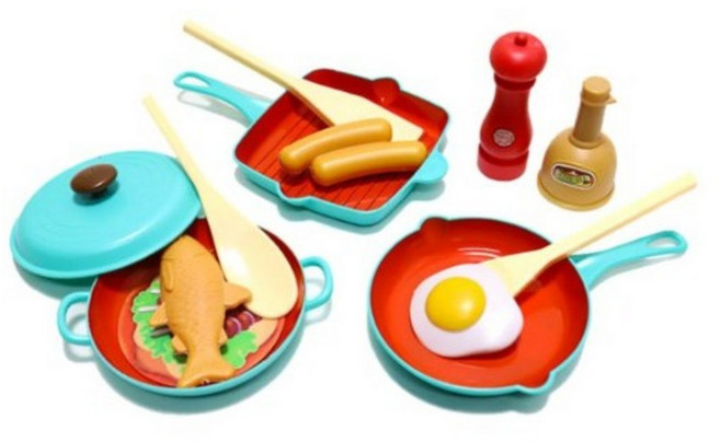 캐스비 플레이 이지쿠킹 아침식사 주방놀이, MIX (혼합색상), 1개