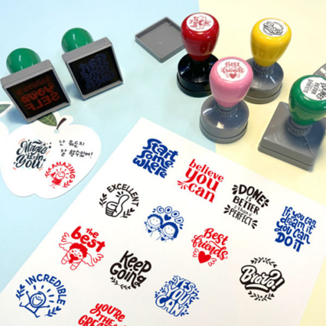 [매직북스] 영어칭찬도장 BIG사이즈(20종 택1), 1개, 1.어메이징