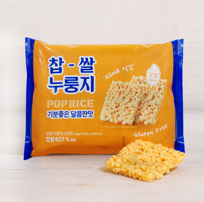 메고지고 저당 찹쌀 튀김 스낵 바삭한 전통간식 288g 2개, 48개, 24g