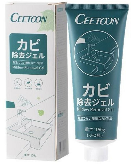 CEETOON 除霉劑，冰箱去霉斑，家用清潔, 1個, 日本除霉劑 除霉凝膠｜1條