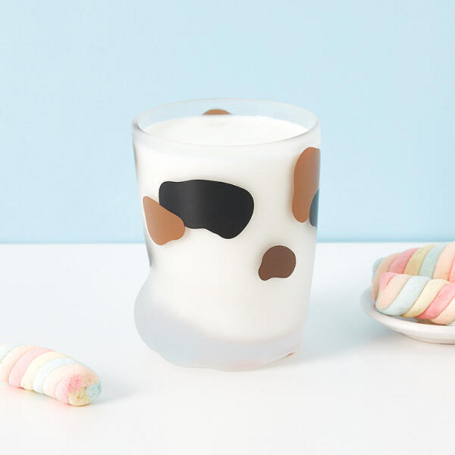 아트박스 다크브라운 고양이발 유리컵, 1개