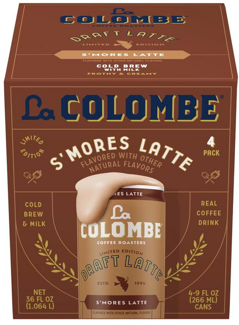 라콜롬브 스모어 콜드브루 드래프트 라떼 255g 4캔, 266ml