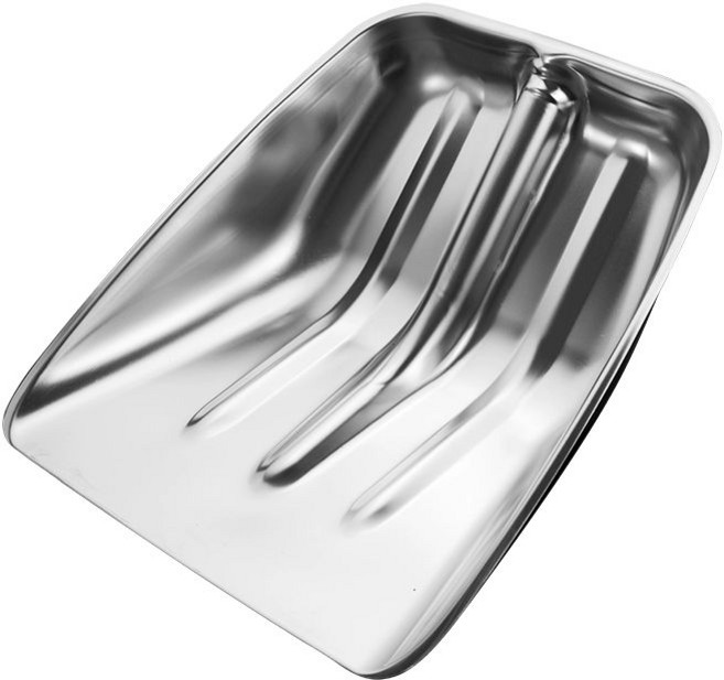 스테인리스 철제삽 눈삽 넉가래 눈밀대 스텐 장비 용품 눈치우는도구 제설도구 라지 스노우삽, 미디엄 쓰레받기