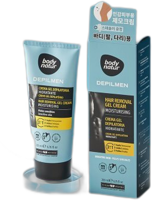 바디네이처 제모크림 맨 바디 센시티브 스킨, 1개, 200ml
